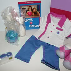 American Girl Doll Bowling Outfit & Book