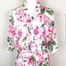 Show Me Your Mumu Brie White & Pink Floral Self-Tie Intimate Robe