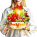 Pop Up Christmas Cards with Music & Lights, 11 inch Christmas Flower Bouquet