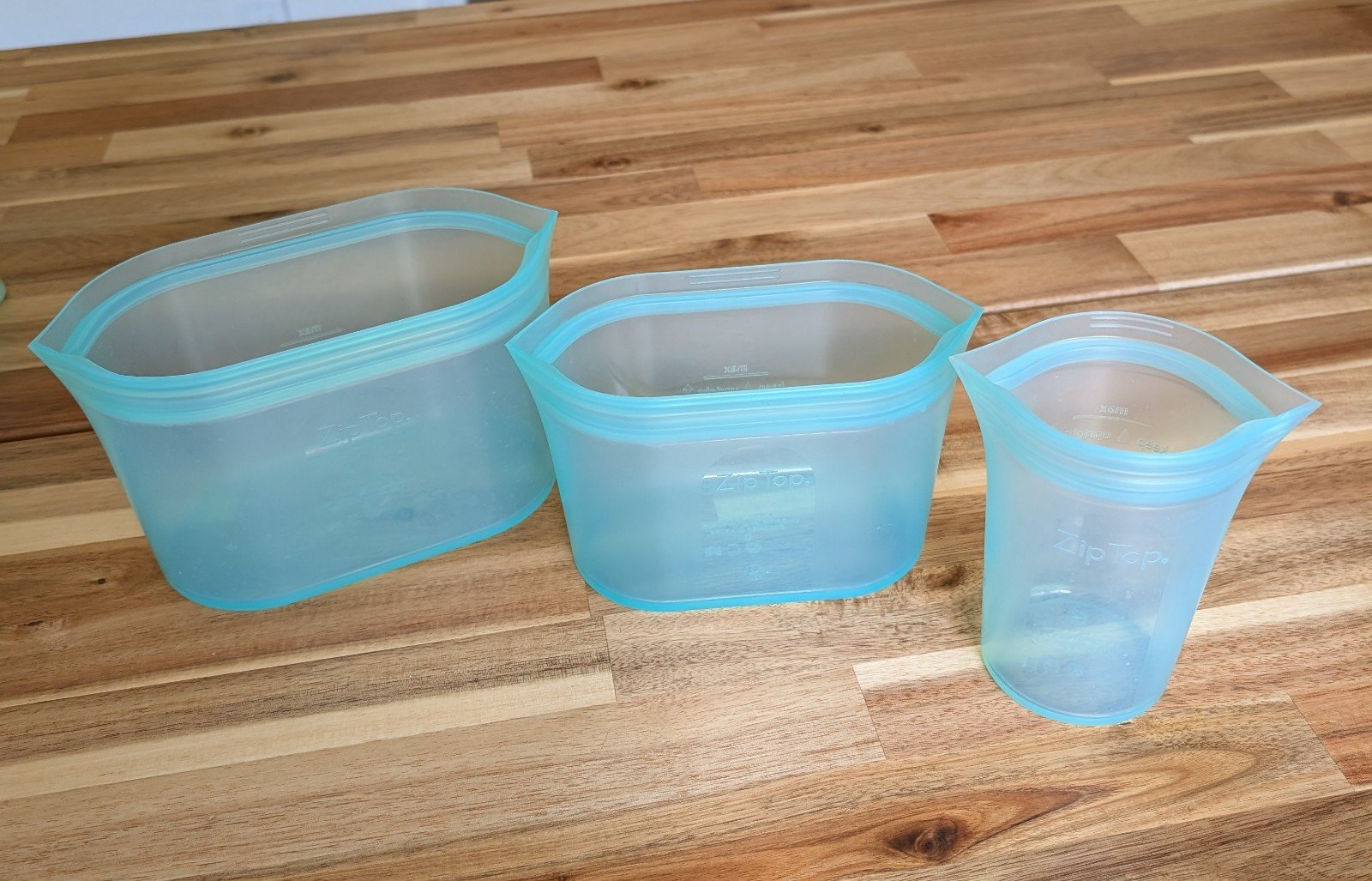 ZipTop silicone bags set