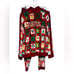 Christmas Velour Unisex Track Suit Large Zip Jacket Drawstring Pant Ugly Sweater