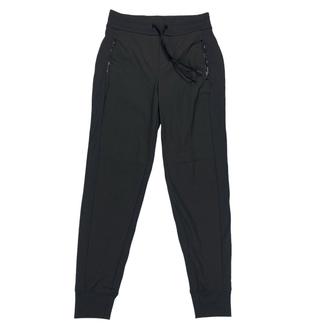 ATHLETA Headlands Hybrid Trek Jogger Womens Size 2 (Small) Black Zip Pocket Pant