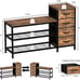 3-Tier Shoe Storage Bench