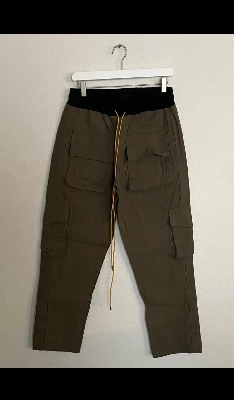 MNML LA Olive Snap Cargo Pants Mens Size Large