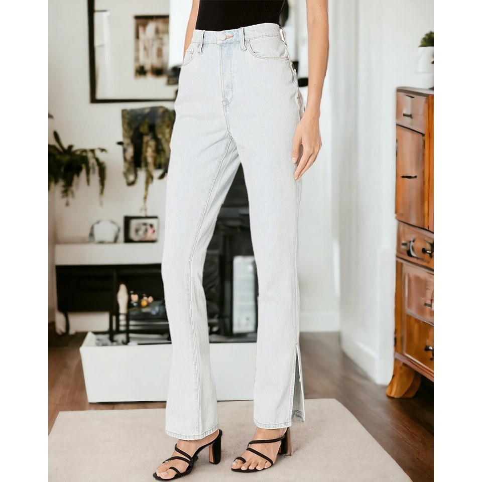 NWT - Blank NYC The Cooper Slim Straight Leg Jeans w/ Slit Super Power Wash 24