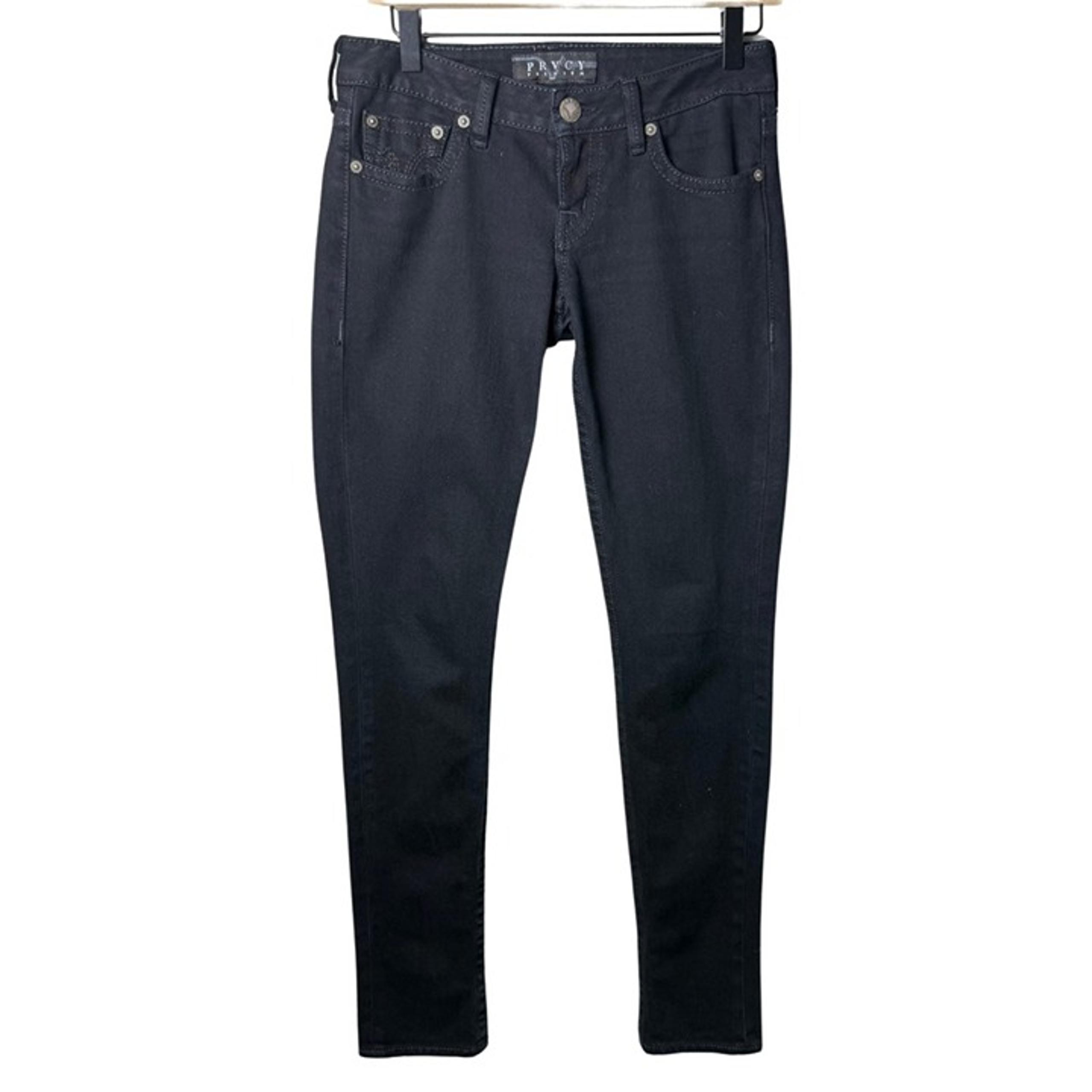 PRVCY Premium Women’s Low-Rise Black Skinny Jeans size 26