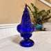 Vintage Mosser/ Westmoreland Mould Glass Standing Rooster Cobalt Blue
