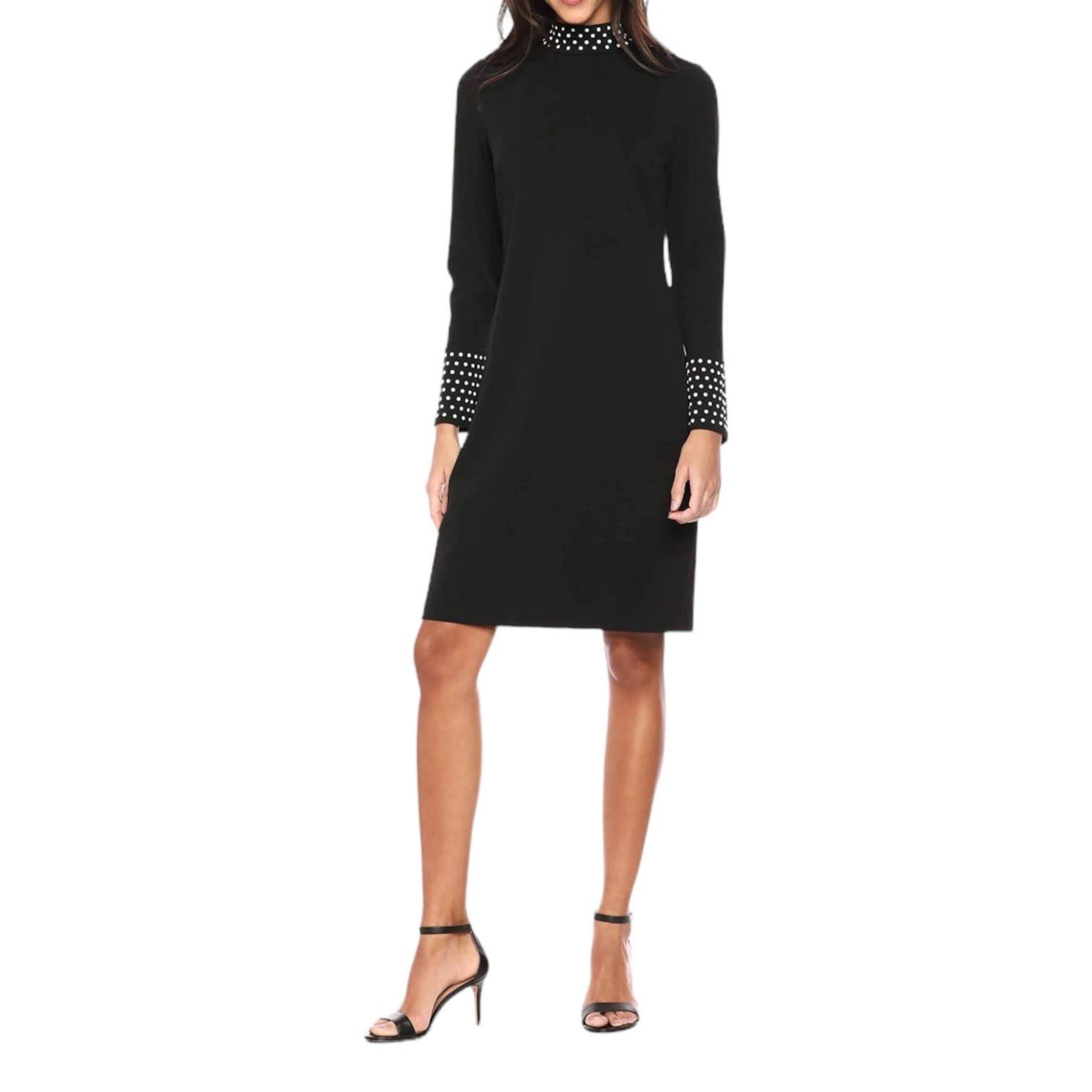 New Women’s Karl Lagerfeld Paris Mock Neck Bell Sleeve Sheath Dress Size 14
