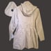 dize L raincoat KARL LAGERFELD Paris khaki/beige packable, on/off hood rain jack