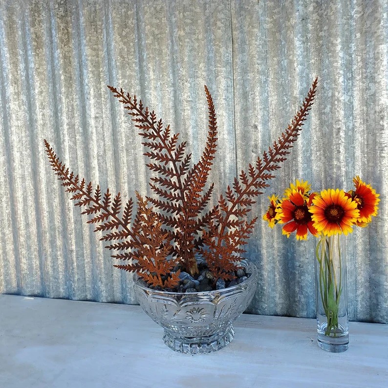 Rusty Fern Fronds Bouquet - Ferns for Plant Pot