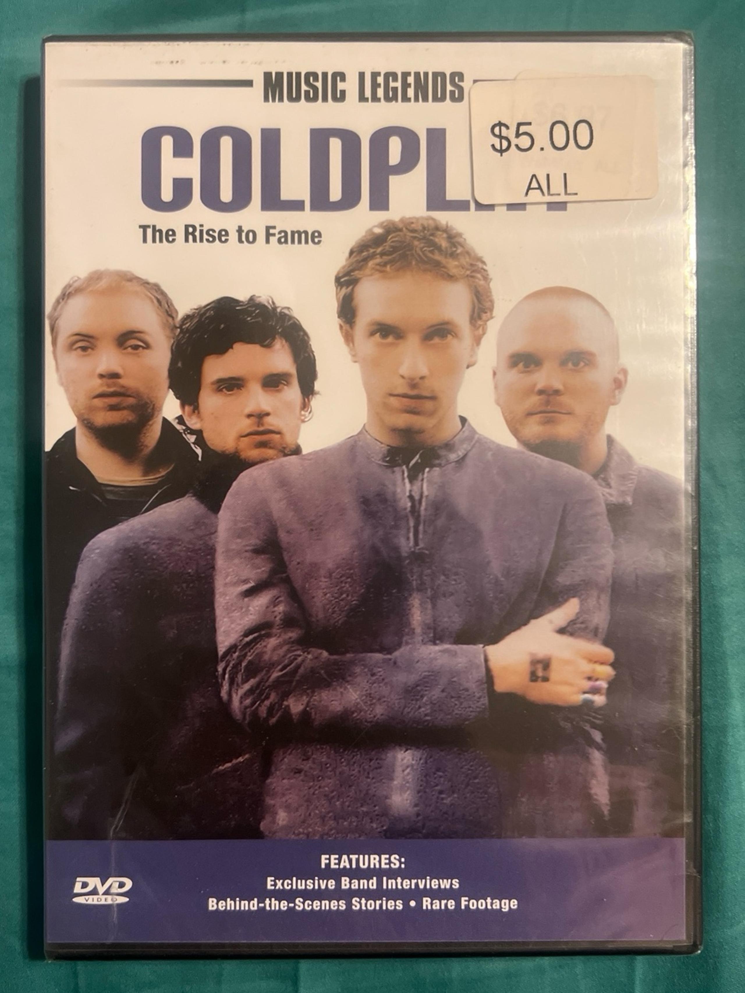 Music Legends Coldplay Rise to Fame DVD