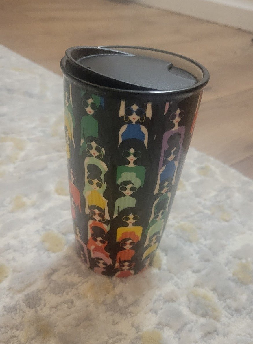 Alice+Olivia x Starbucks Asia 2021 Rainbow Double Wall Travel Tumbler Mug 12oz.