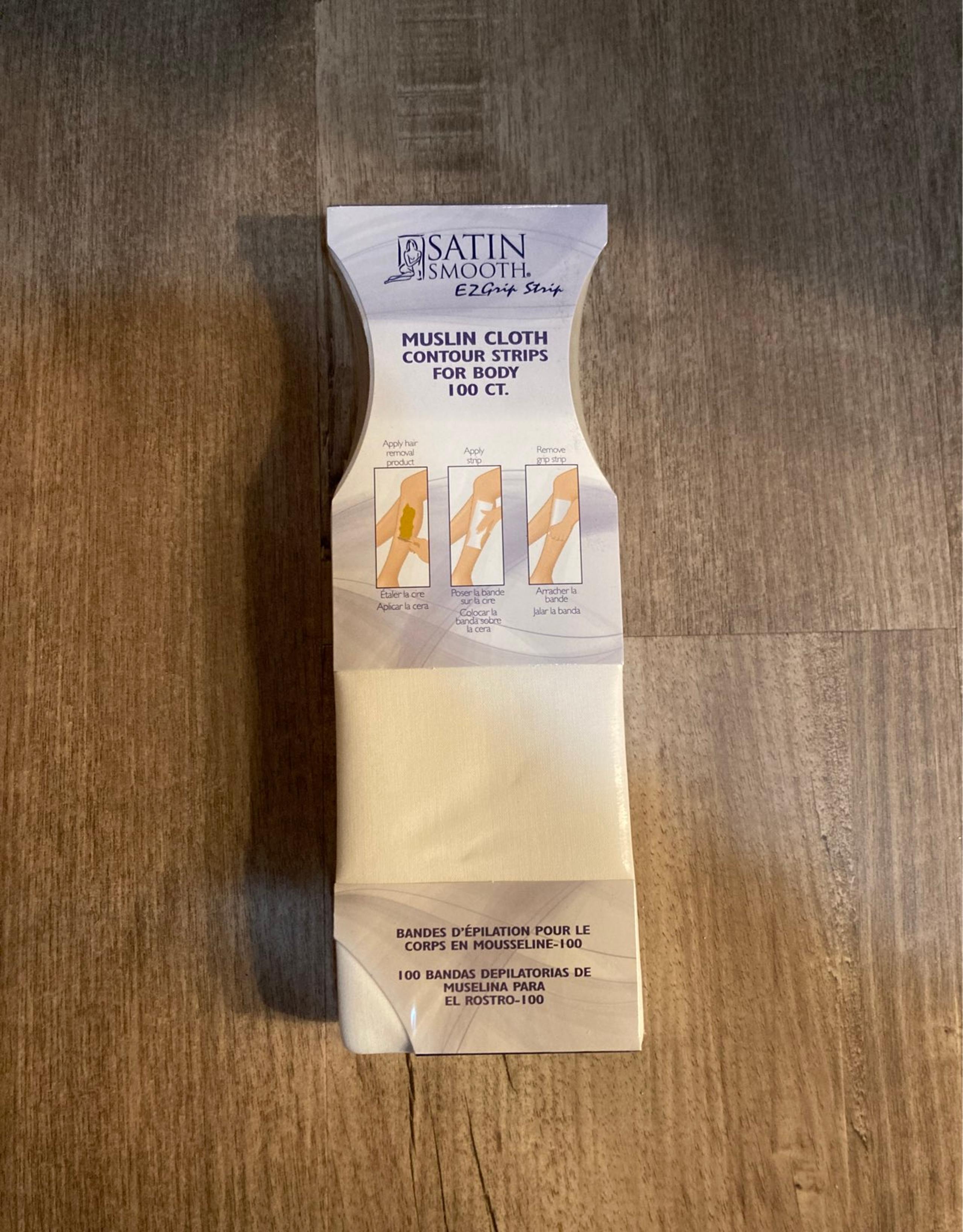 Satin Smooth Muslin cloth contour strips