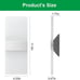 2 Pack Modern Wall Sconces Mounted Lights 12W 6000K Cool White Acrylic