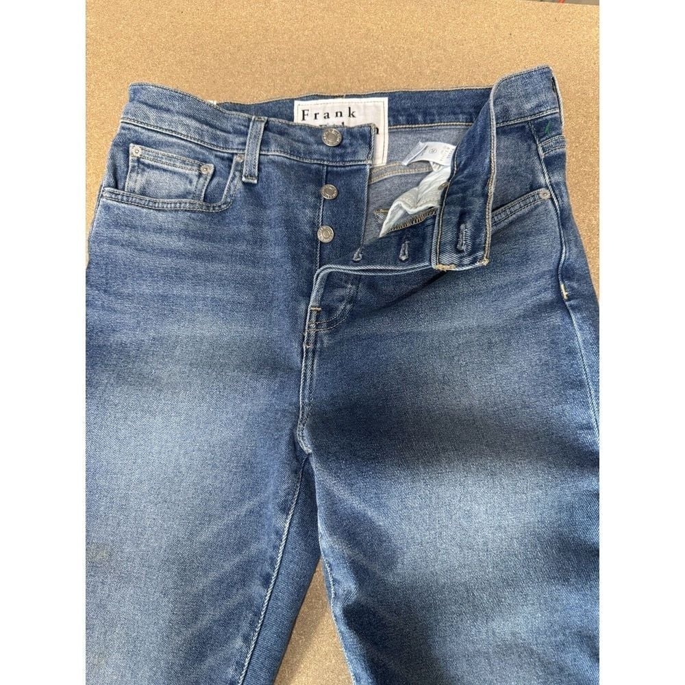Frank & Eileen 29 Cork Jeans Medium Light Wash Antique Blue Cut Off 250