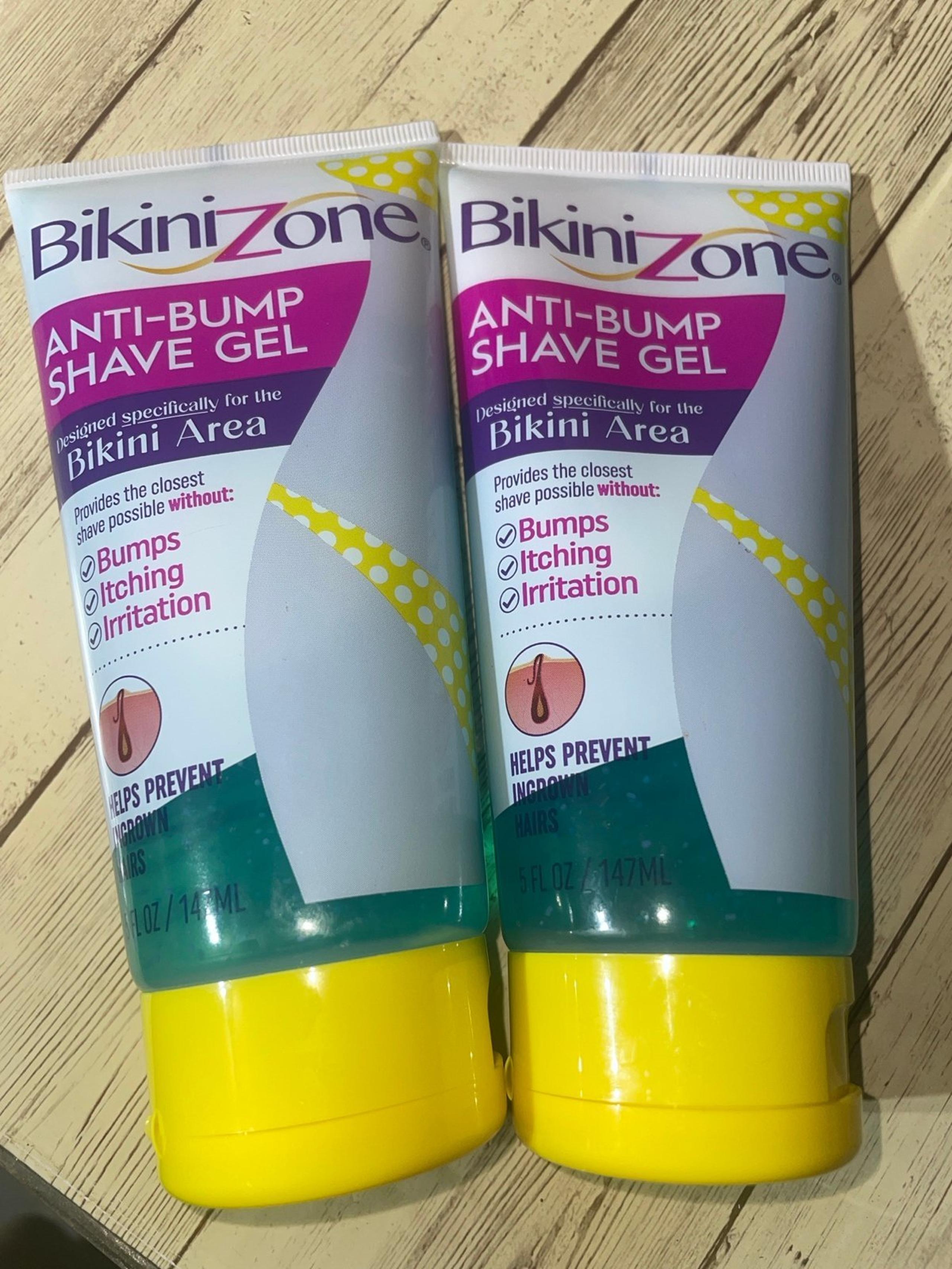 Bikini zone shave gel