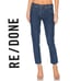 RE/DONE Originals High Rise Crop Jeans in Dark Wash Denim Women’s Size 27