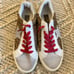 Vintage Havana Pledge Distressed Leopard Sneaker Sz 6