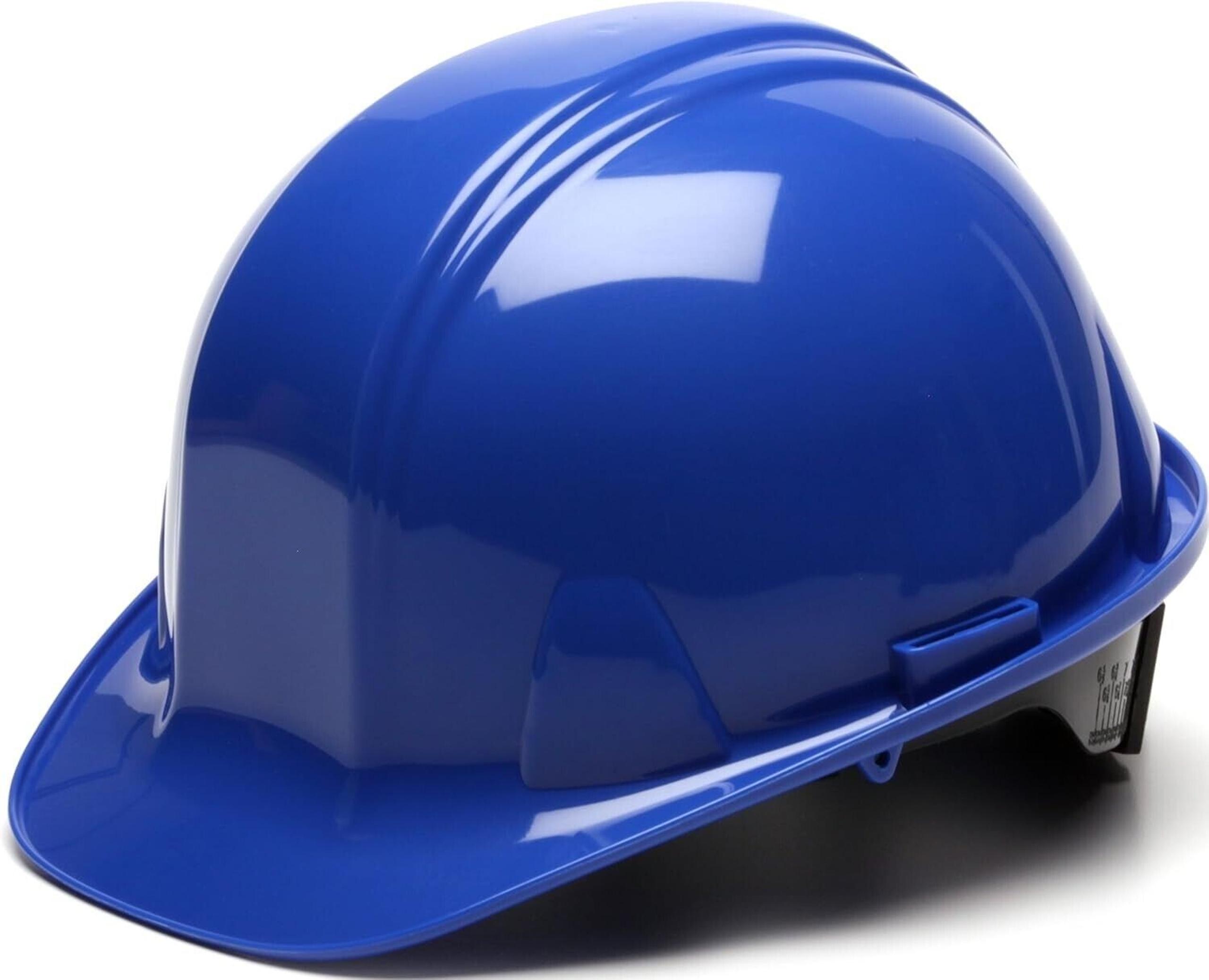 Pyramex Safety Cap Style 4 Point Ratchet Suspension Hard Hat with Rain Trough