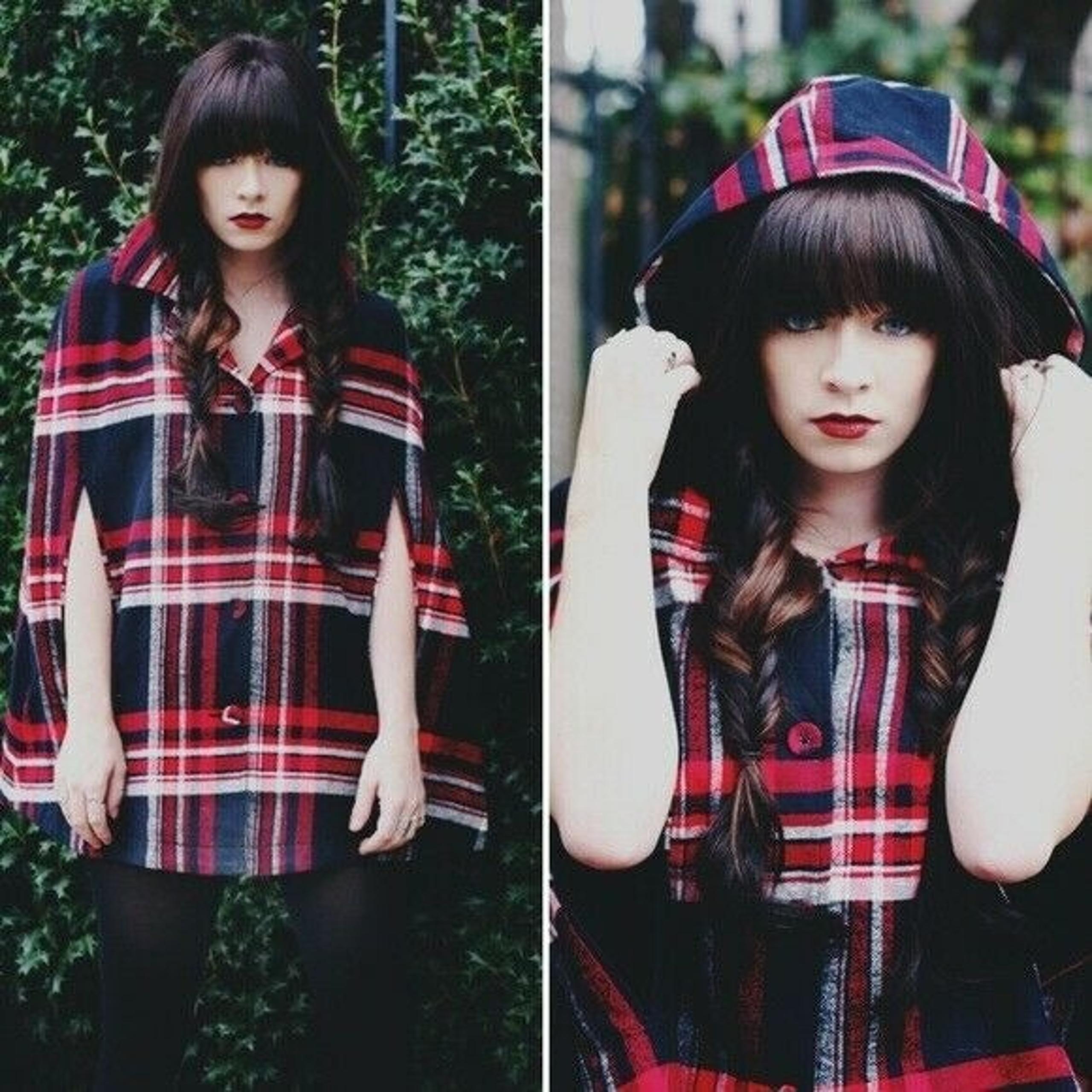 Urban Outfitters Cooperative Plaid Cape