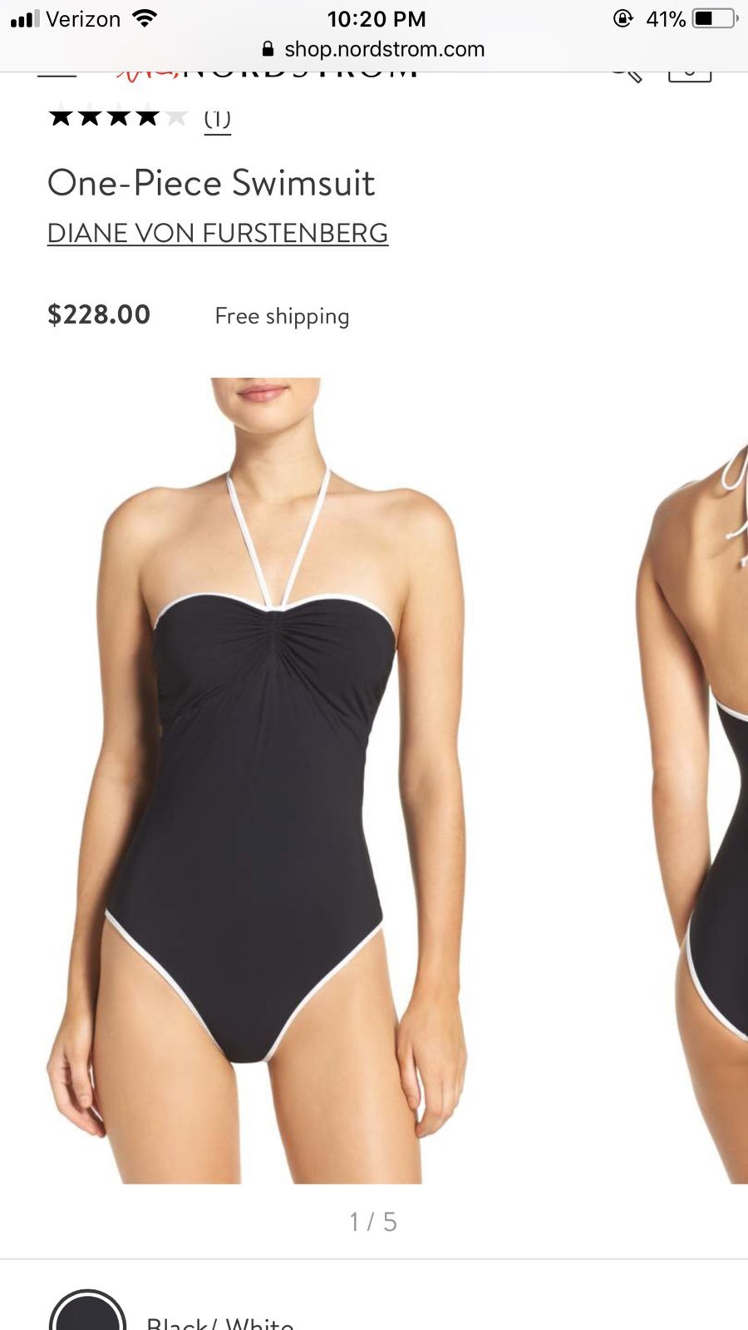 Diane Von Furstenberg swimwear one piece