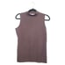 Misook Brown Sleeveless Mock Neck Tank