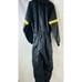 VTG 80s Mens Large Insulated Belted Full Zip Ski Snow Suit Black