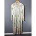 Vintage 60s/70s Womens M/L White Pink Floral Print Nylon Robe/Dressing Gown