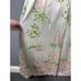 Vintage 60s/70s Womens M/L White Pink Floral Print Nylon Robe/Dressing Gown
