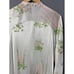 Vintage 60s/70s Womens M/L White Pink Floral Print Nylon Robe/Dressing Gown