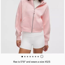 Lululemon oversized full zip hoodie