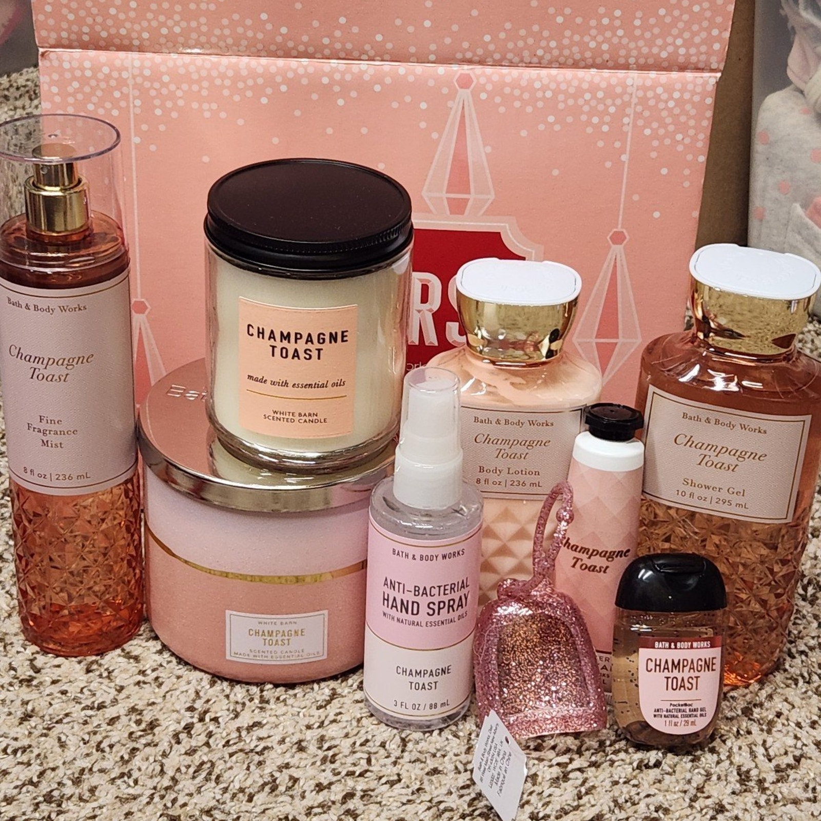 Bath and Body Works Bundle CHAMPAGNE TOAST Gift Set