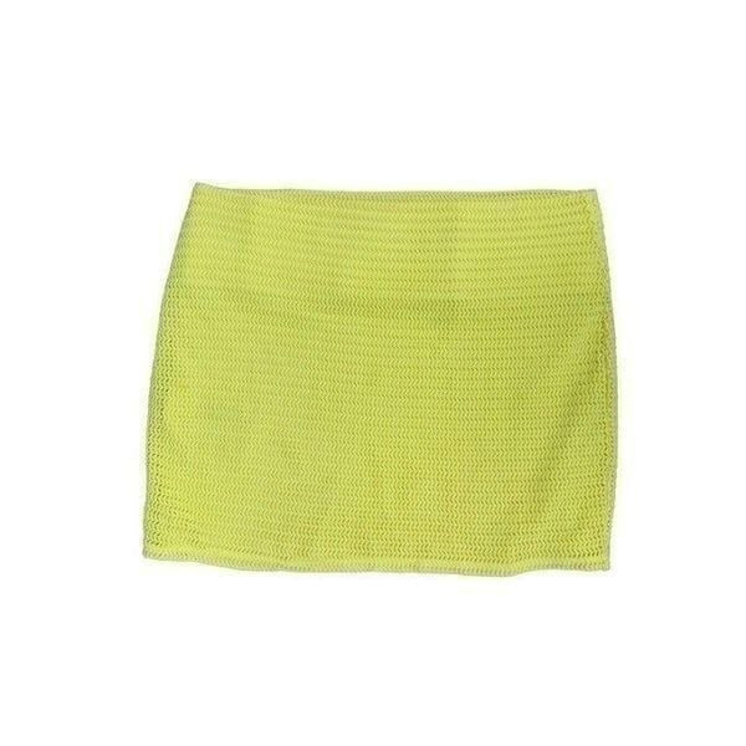 bcbgeneration bcbg womens solid yellow Lemon Ice mini skirt medium