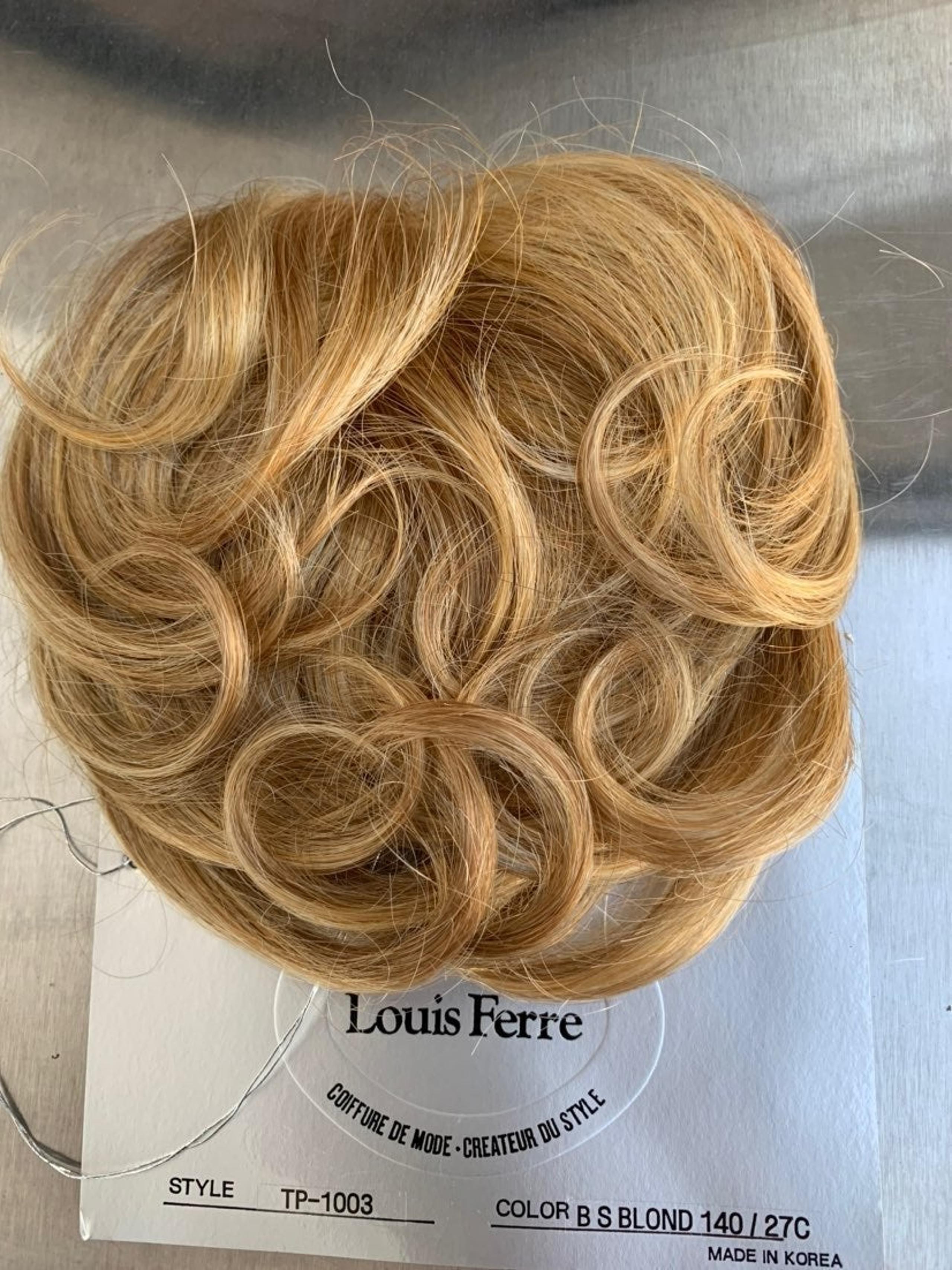 Blonde Hair topper/toupe/toppette/Bangs