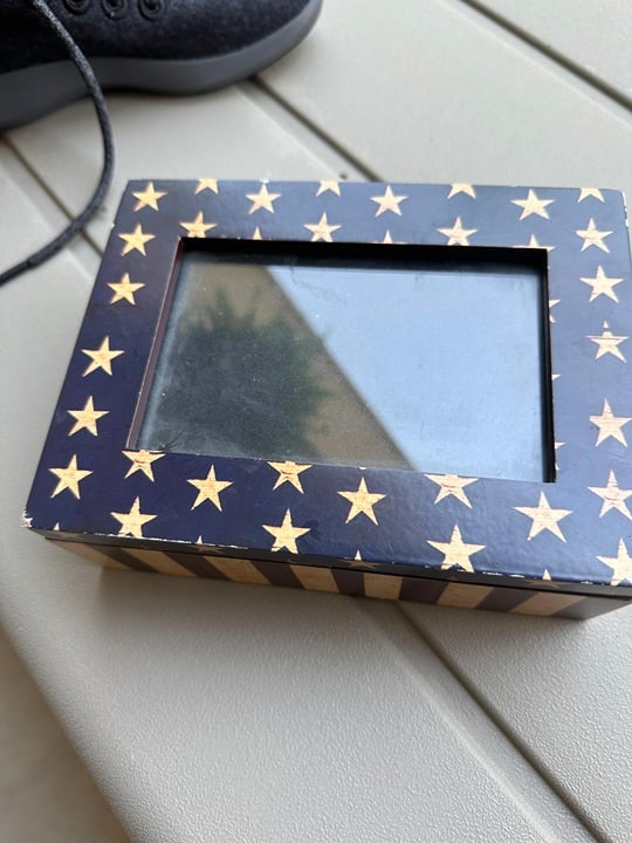 Warren Kimble Stars+Stripes Photo/Trinket Box