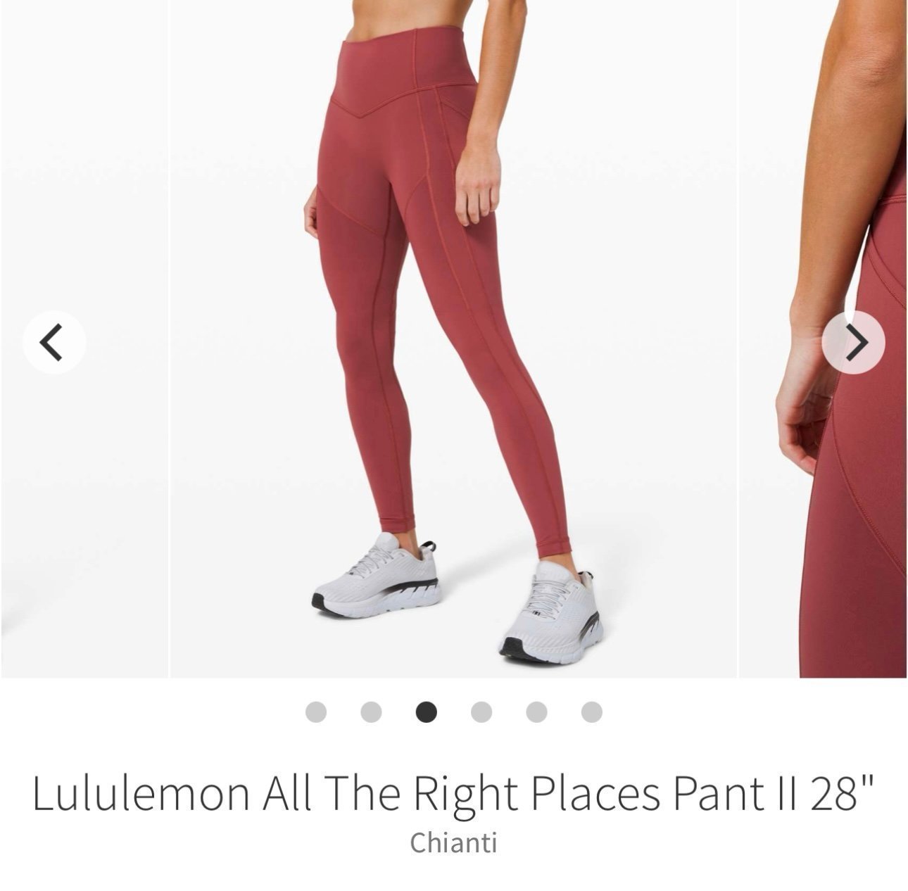 NWT Lululemon All The Right Places Pant I| 28 ' Size 4 Chianti
