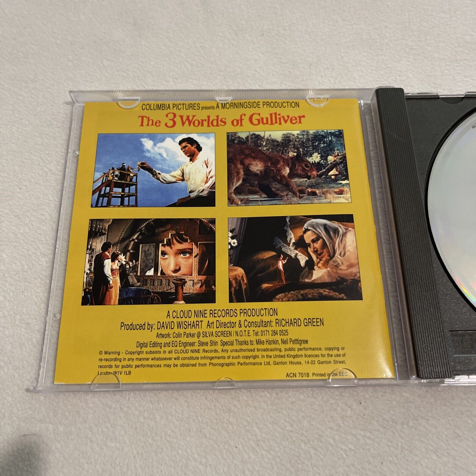 The 3 Worlds of Gulliver Soundtrack CD, Bernard Herrmann, CNA ACN 7018 - RARE