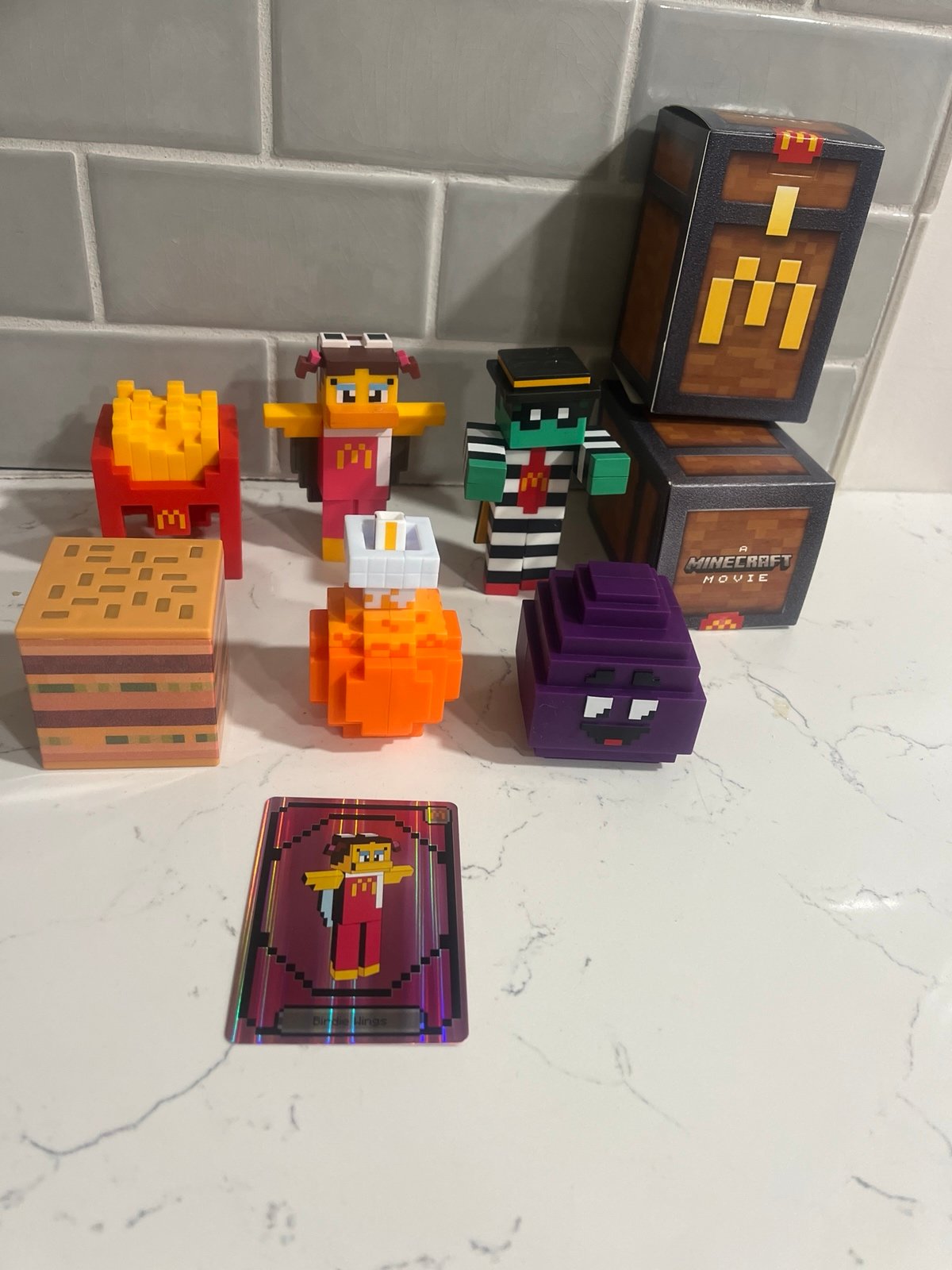 Minecraft McDonald’s adult happy meal complete set