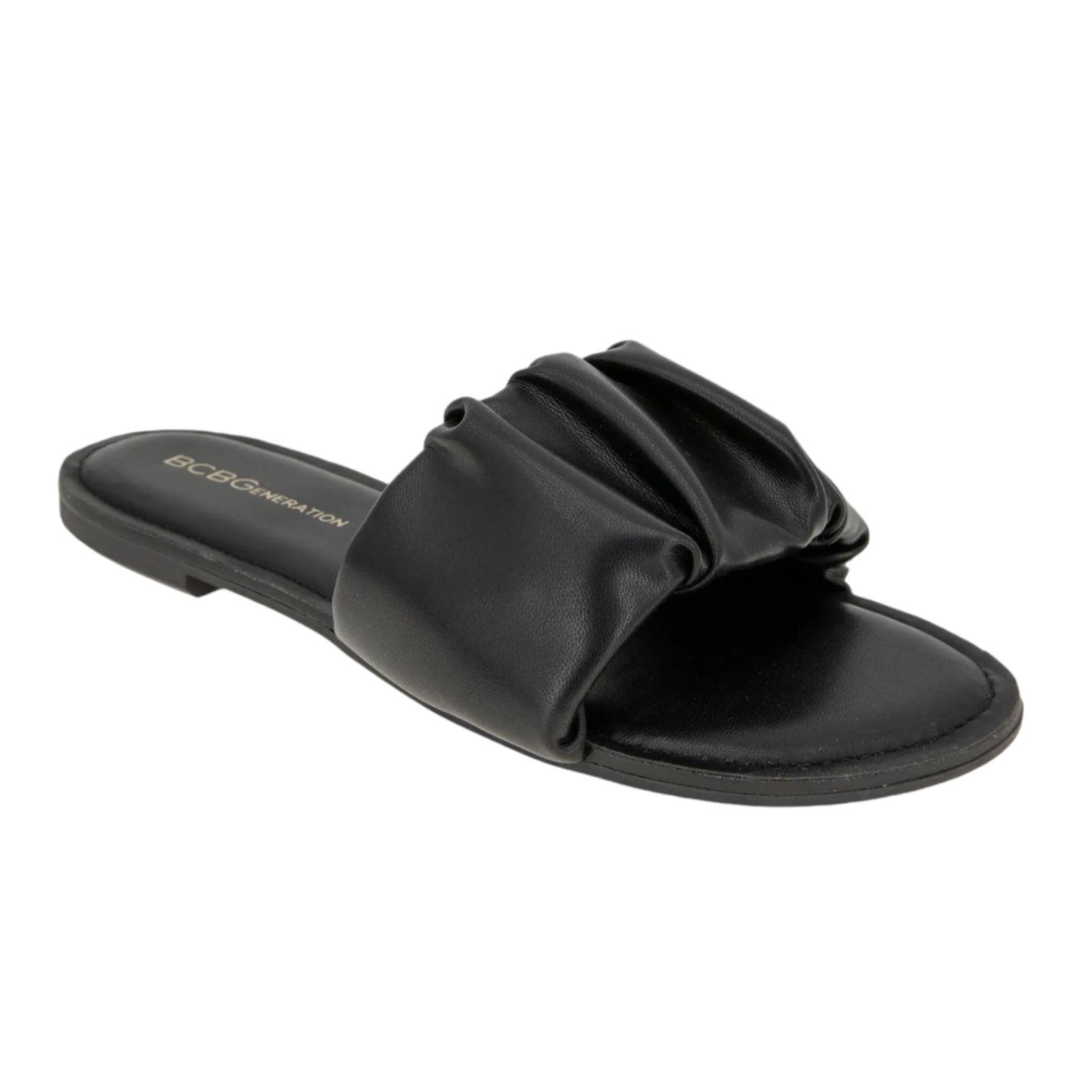BCBGeneration Women's Emoree Slide Sandals Black Size 6 1/2