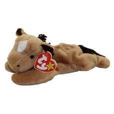 TY Beanie Baby - Derby the Horse (with star) Bundle fine mane and corse mane