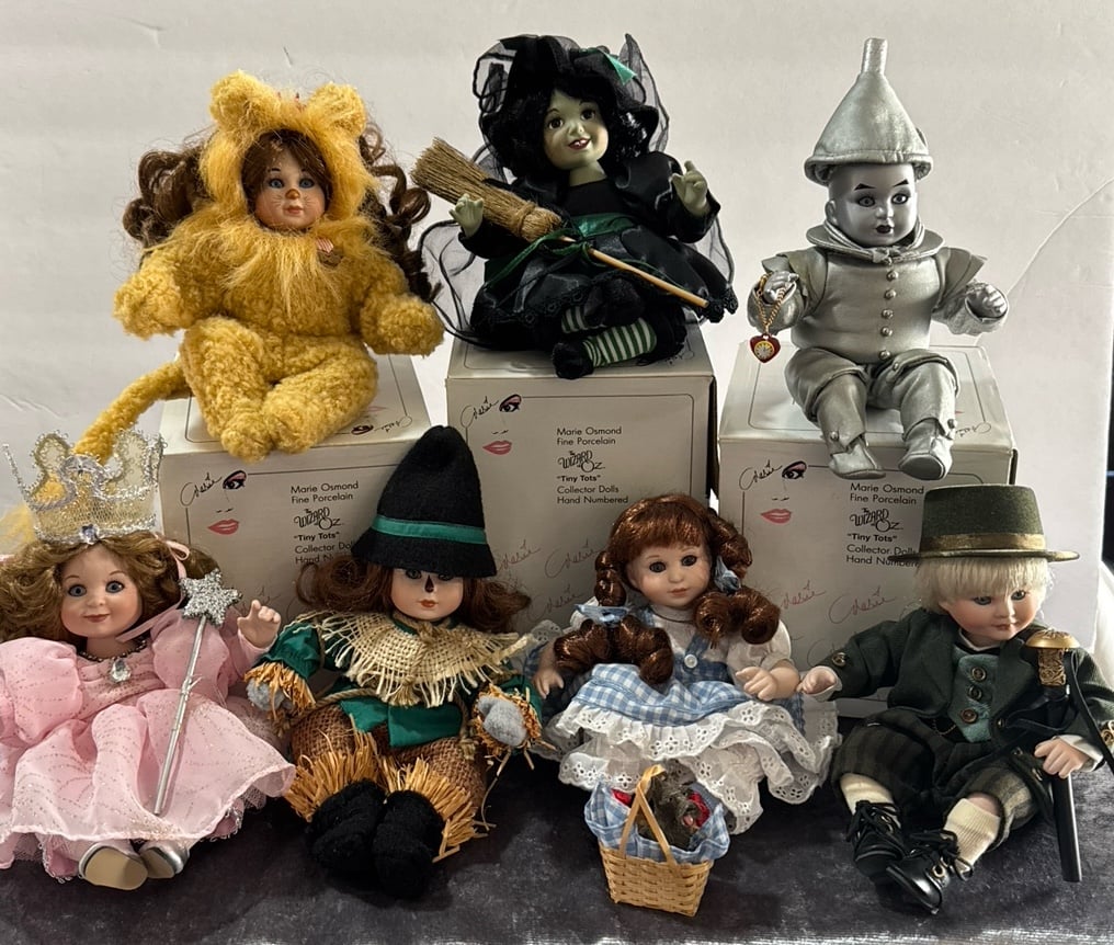 Marie Osmond Wizard of Oz Tiny Tots Doll Set of 7