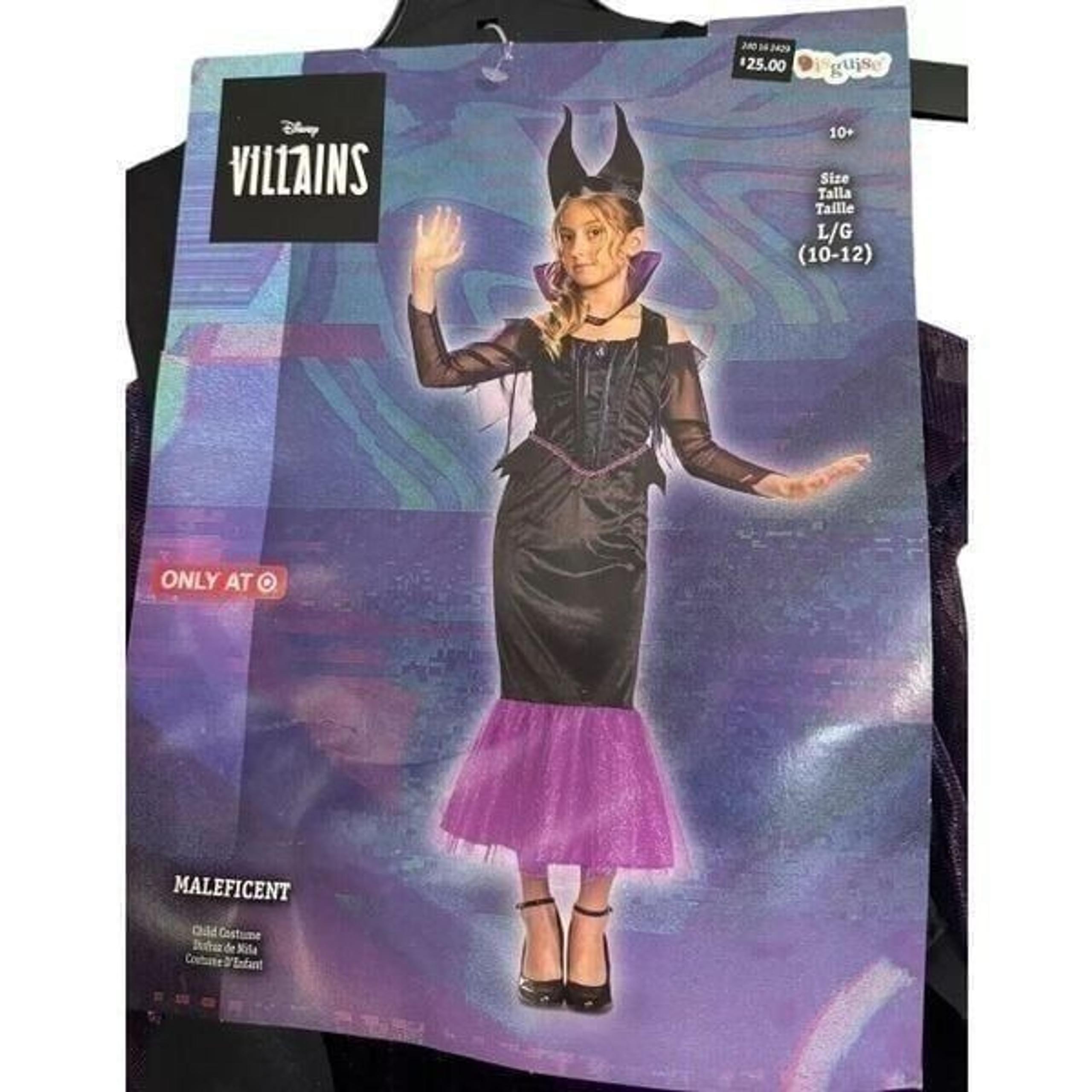 Disney Villains Kids Sleeping Beauty Maleficent Costume 10-12 L