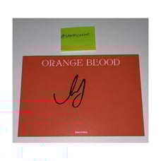 Enhypen heeseung orange blood signed postcard