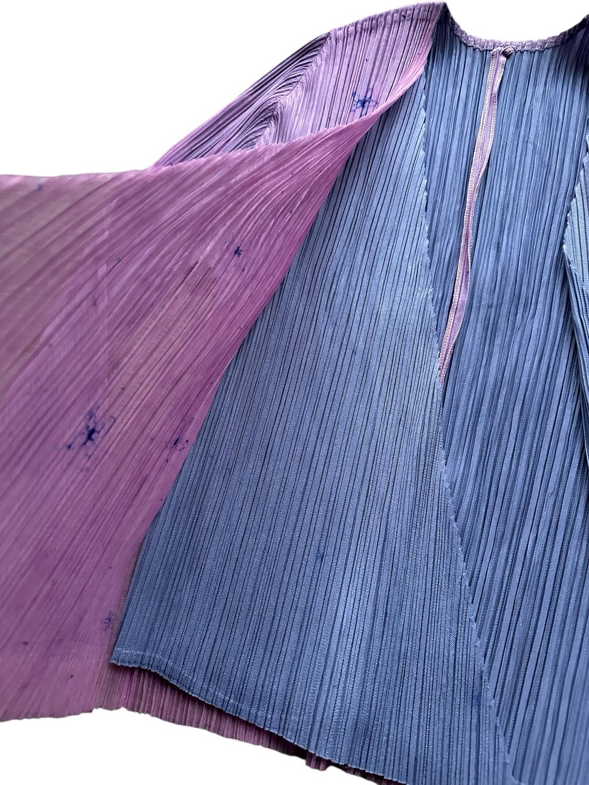 Pleats Please Issey Miyake Cardigan Shirt Floral Pattern