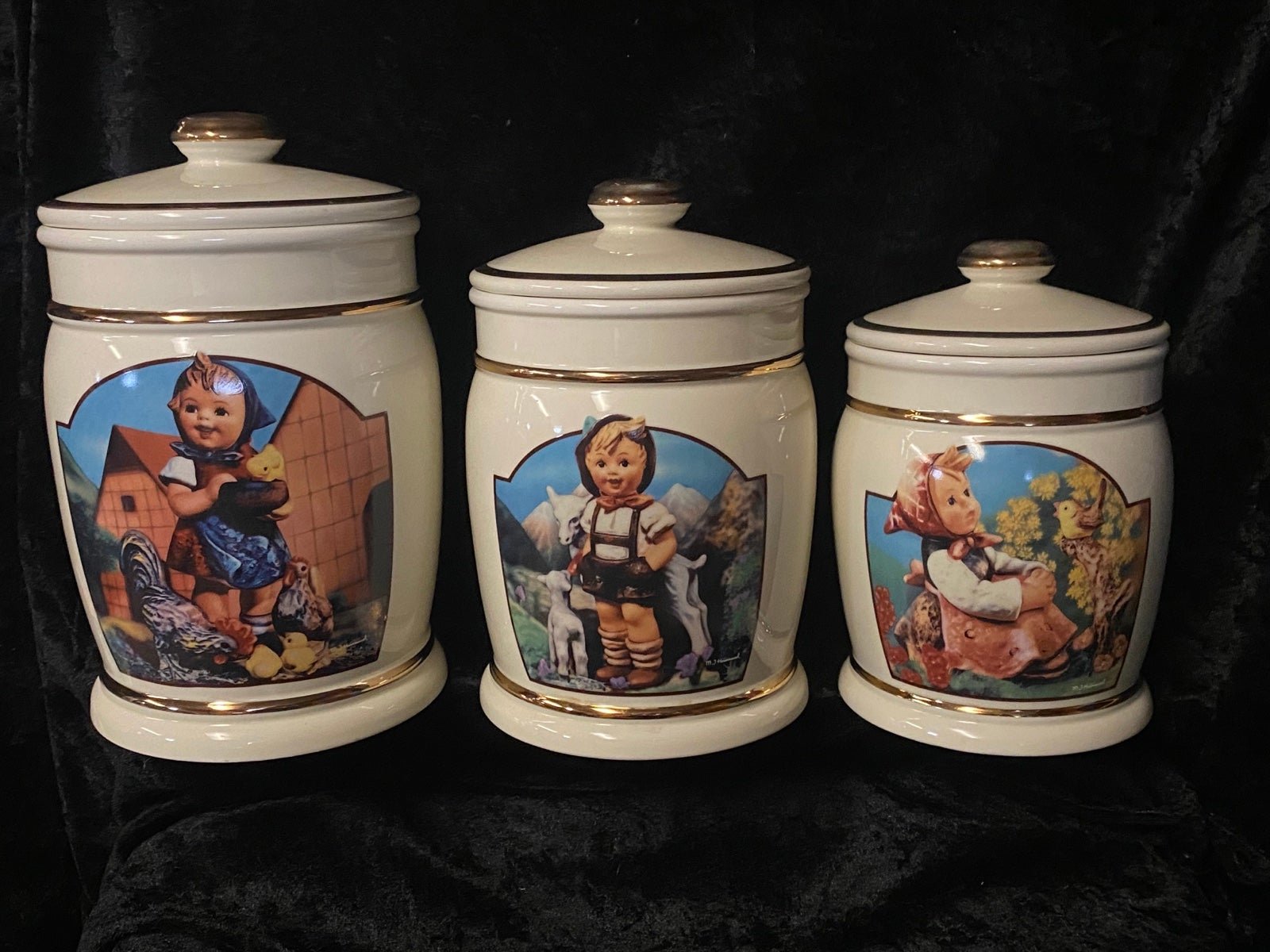 Vintage M.J. Hummel Canisters