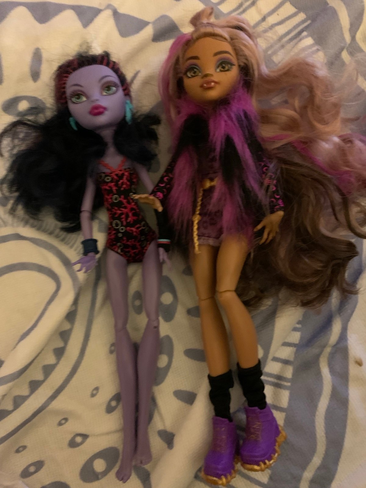 Monster High bundle of 2 non-complete dolls