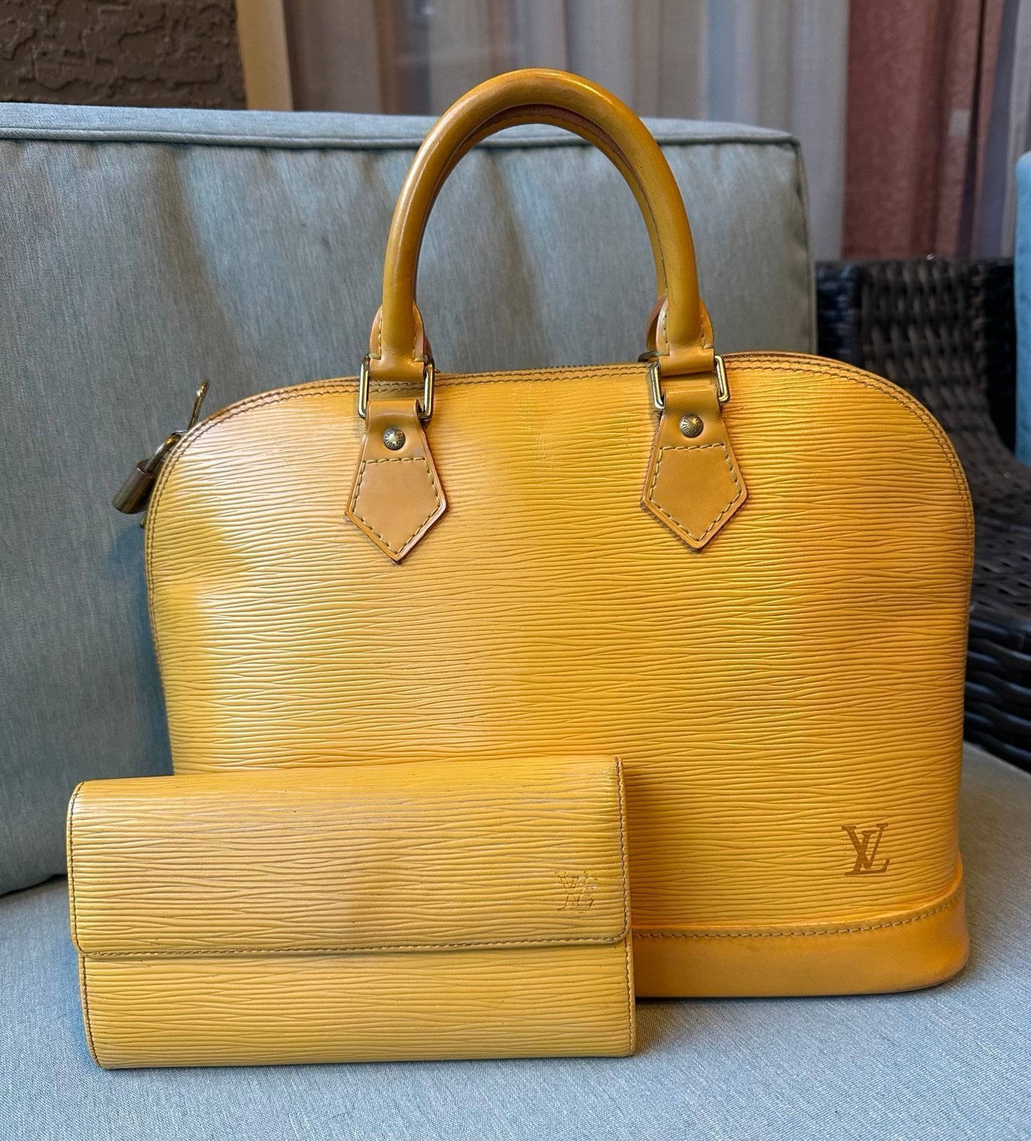 Louis Vuitton Alma Epi & LV Epi Wallet