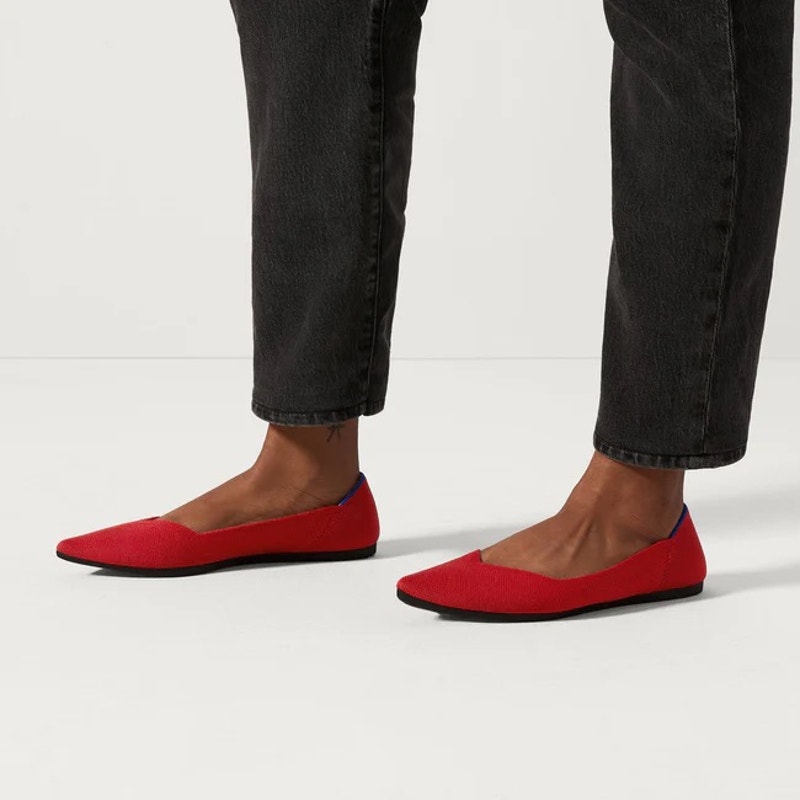 Rothy’s The Point in Red Women’s Size 9.5 New