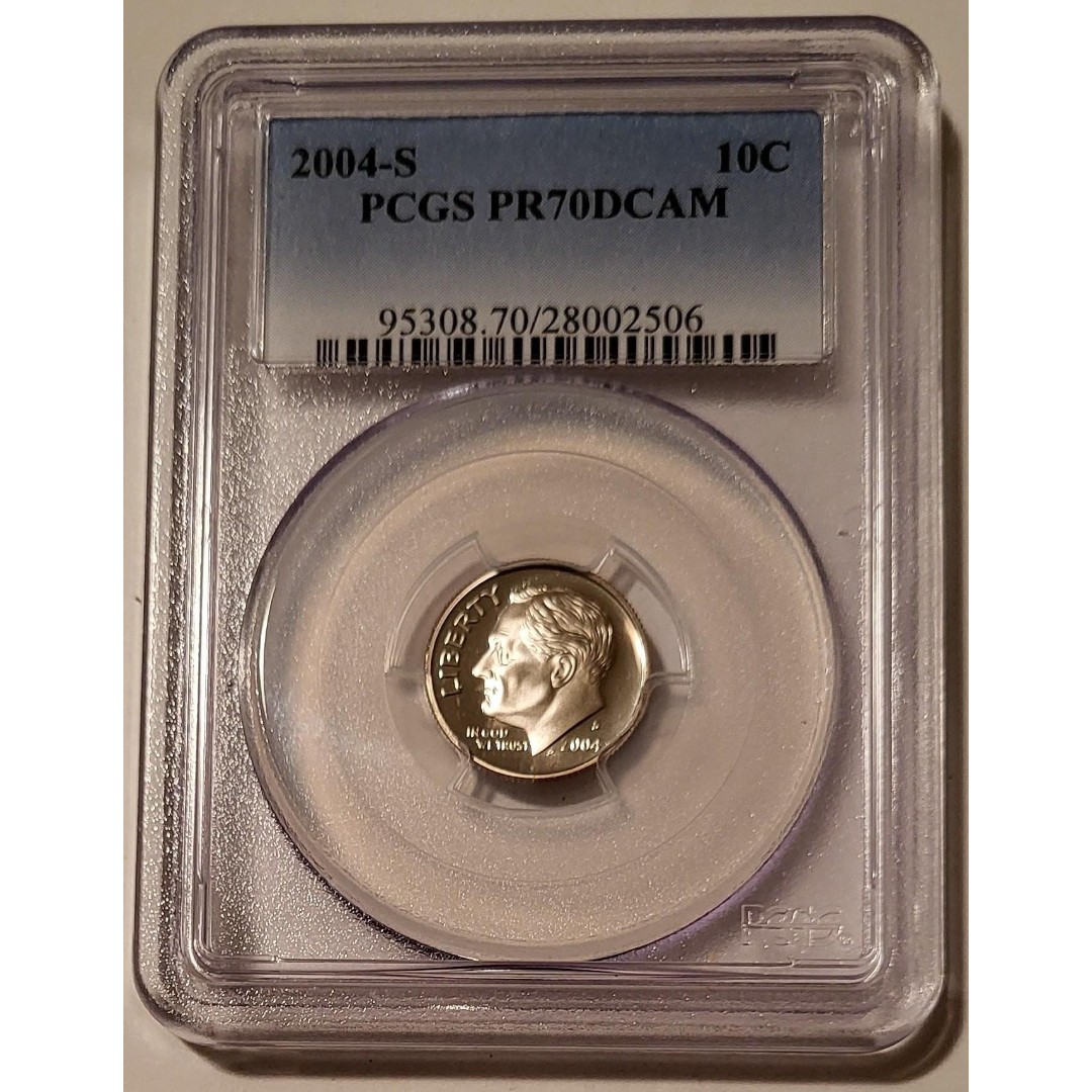 2004 S Clad Roosevelt Dime Proof PR70 DCAM PCGS