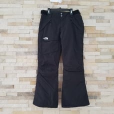 North Face Womens Snowboard Snow Pants Winter Ski Black Snowsuit Suit Bib Bibs